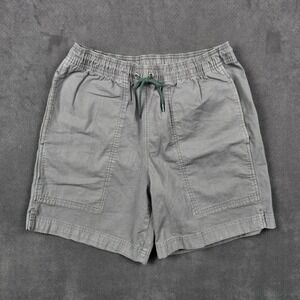 Filson Dry Falls Shorts Mens Small Charcoal Gray Pocket Elastic Waist Drawstring